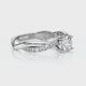 Solitaire accompagné rubis diamant Fou de toi - 3
