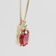 Pendentif rubis et diamant Coucher de Soleil - 5