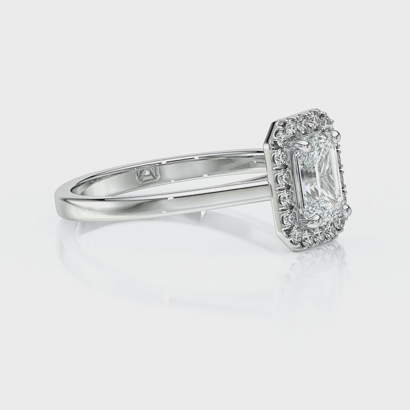 Bague entourage saphir diamant Promets Moi - 6
