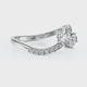 Solitaire accompagné diamant Toi et Moi - 3