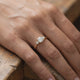 Bague trilogie tourmaline et diamant Coucher de Soleil - 6