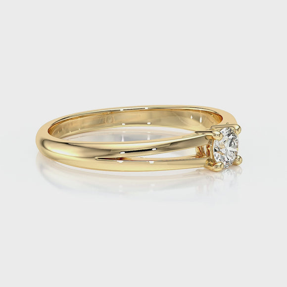 Solitaire saphir Lune de Miel - 14