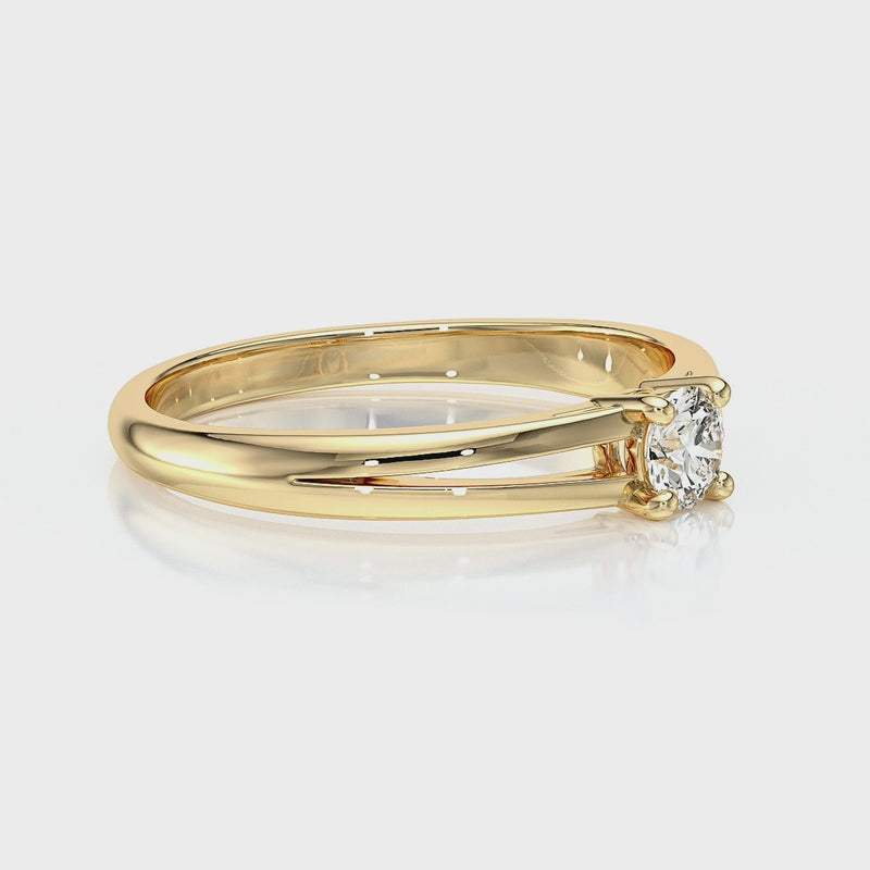 Solitaire diamant Lune de Miel - 14