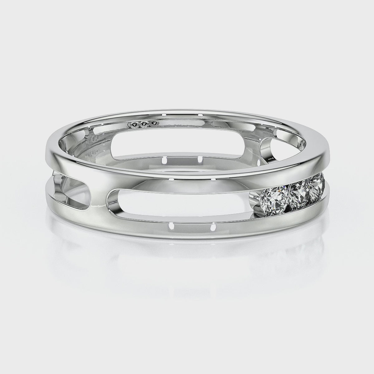 Bague trilogie diamant Premier Pas - 2