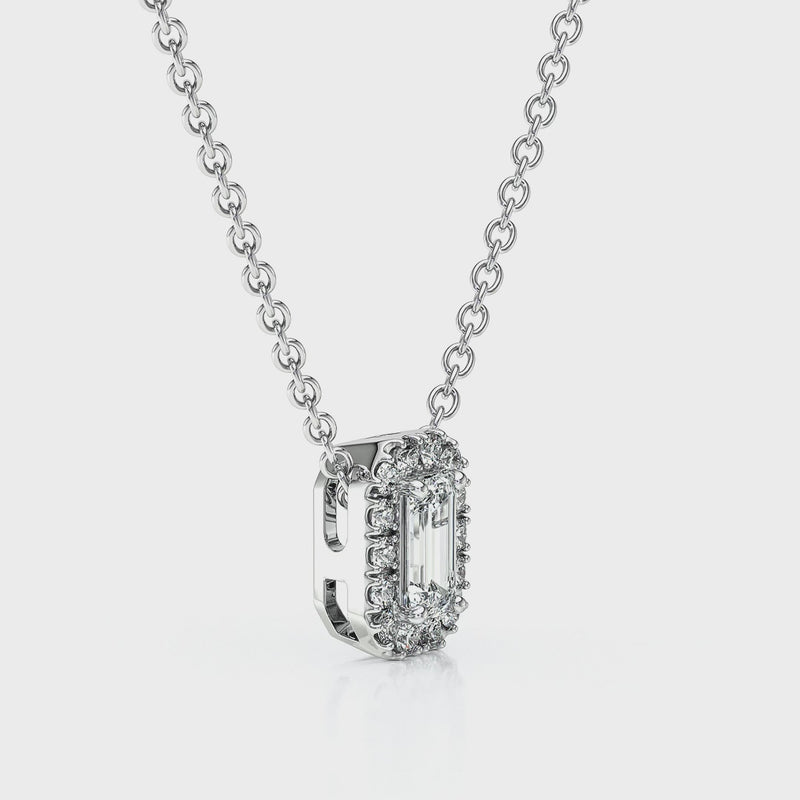 Collier entourage diamant Coup de Foudre - 4