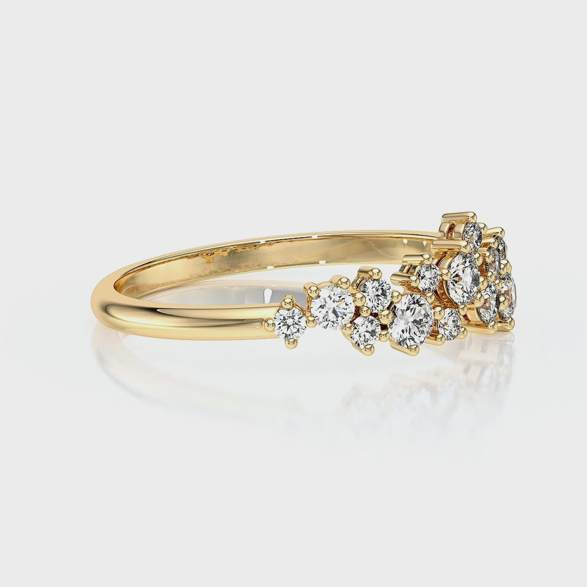 Bague diamant Florale - 4
