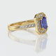 Bague entourage saphir et diamant Coup de Foudre - 6