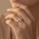 Solitaire diamant Clair de Lune - 1