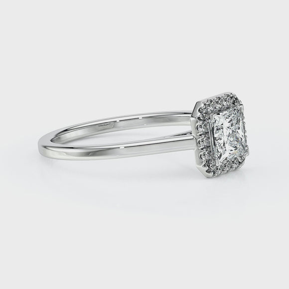 Bague entourage diamant Promets Moi - 11