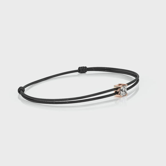 Bracelet cordon diamant Lune de Miel - 6