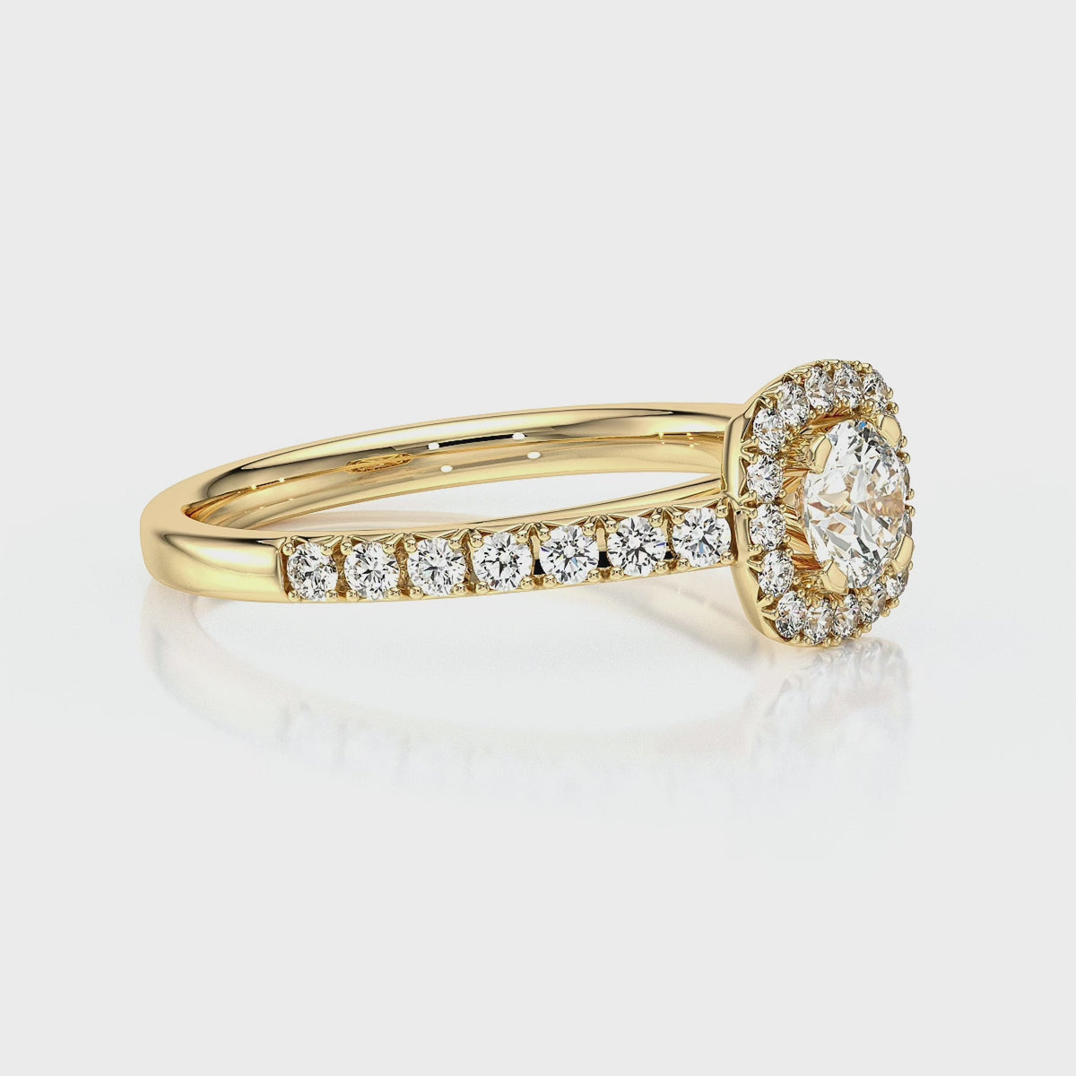Bague entourage diamant Coup de Foudre - 1