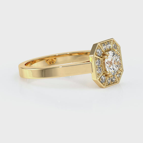 Bague entourage diamant Coup de Foudre - 12