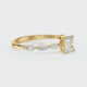Solitaire accompagné diamant Solstice - 6