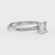 Solitaire accompagné rubis et diamant Divine Idylle - 27