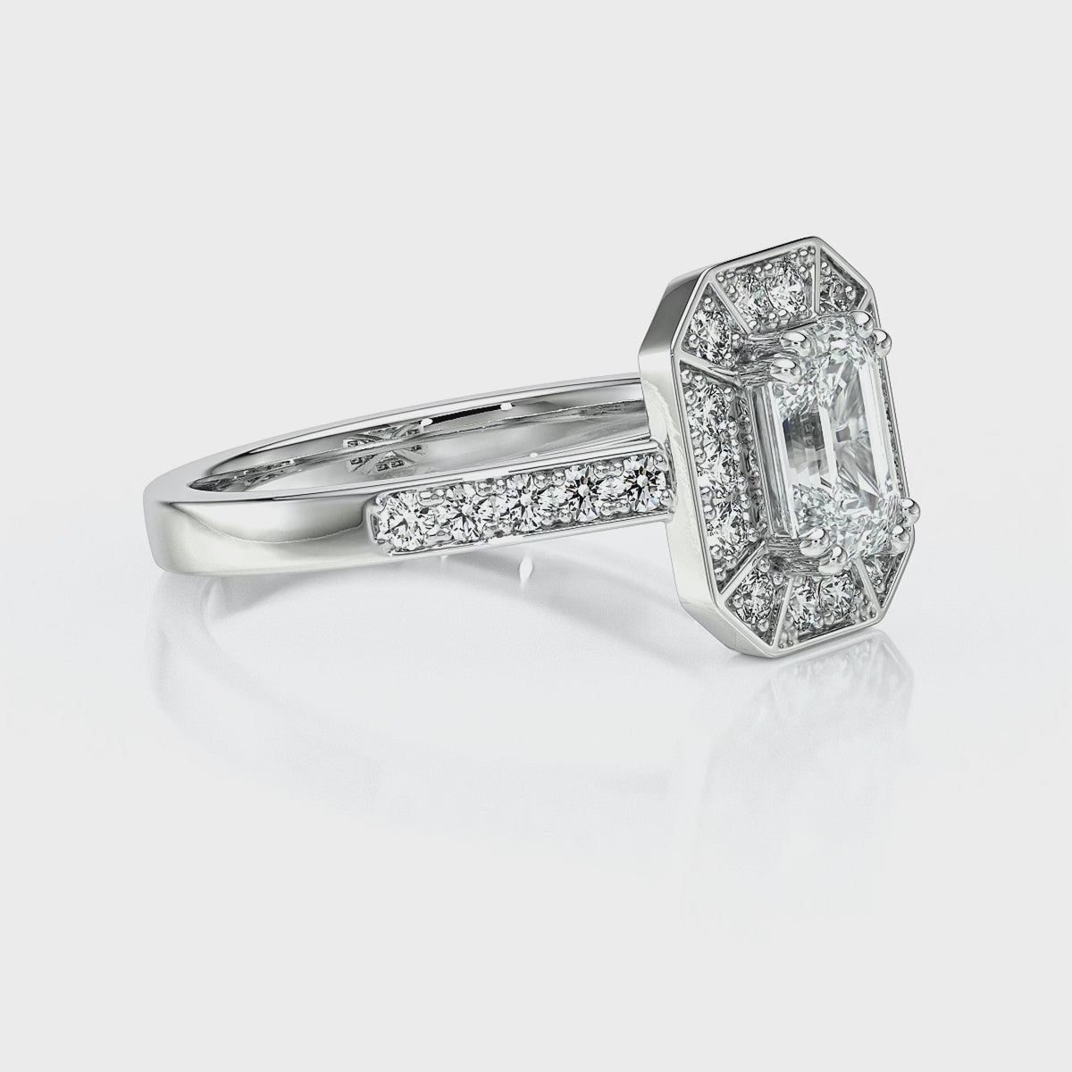 Bague entourage diamant Coup de Foudre - 6