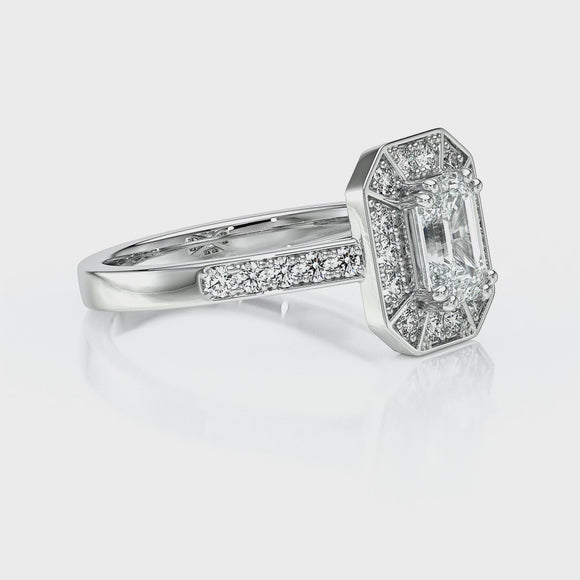Bague entourage diamant Coup de Foudre - 6