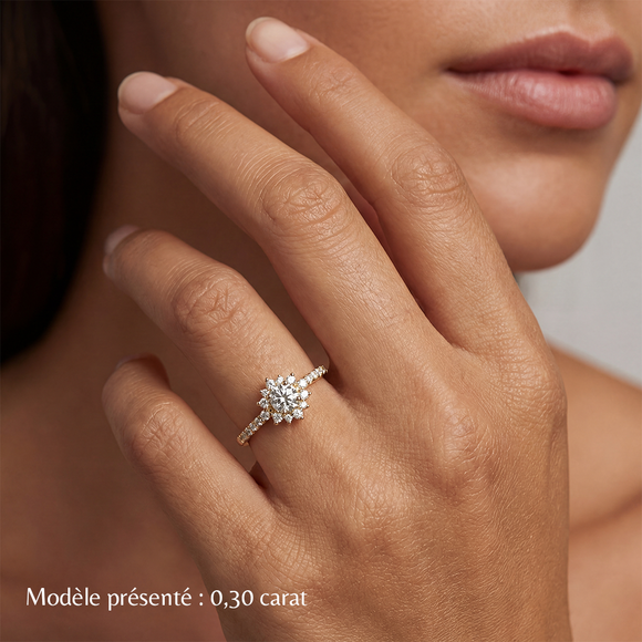 Bague entourage rubis et diamant Pour la Vie - 8