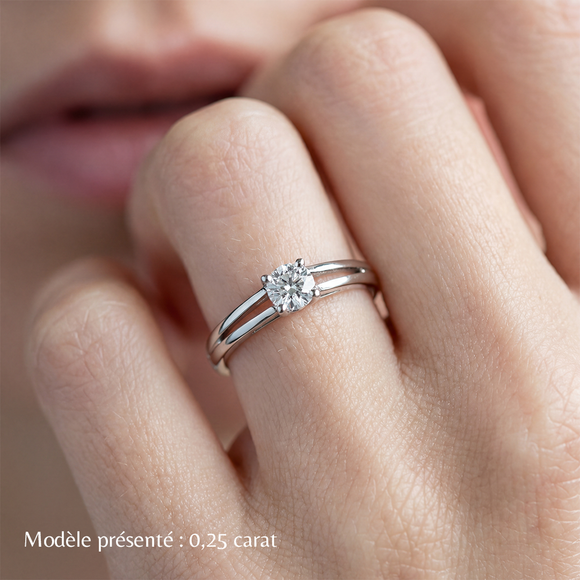 Solitaire saphir Lune de Miel - 14