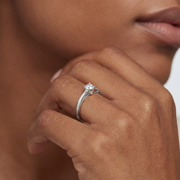 Solitaire diamant Lune de Miel - 10