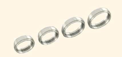 4 alliances - Or blanc 18 carats 4 alliances - Or blanc 18 carats