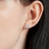 Boucles d'oreilles diamant clos