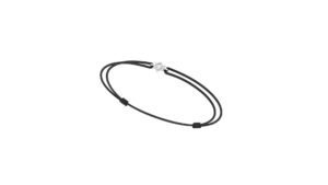 Bracelet cordon diamant etoile - Or blanc 18 carats