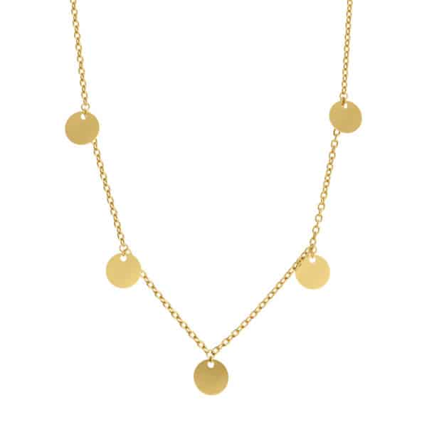 Collier pastilles personnalisables - Or jaune 18 carats