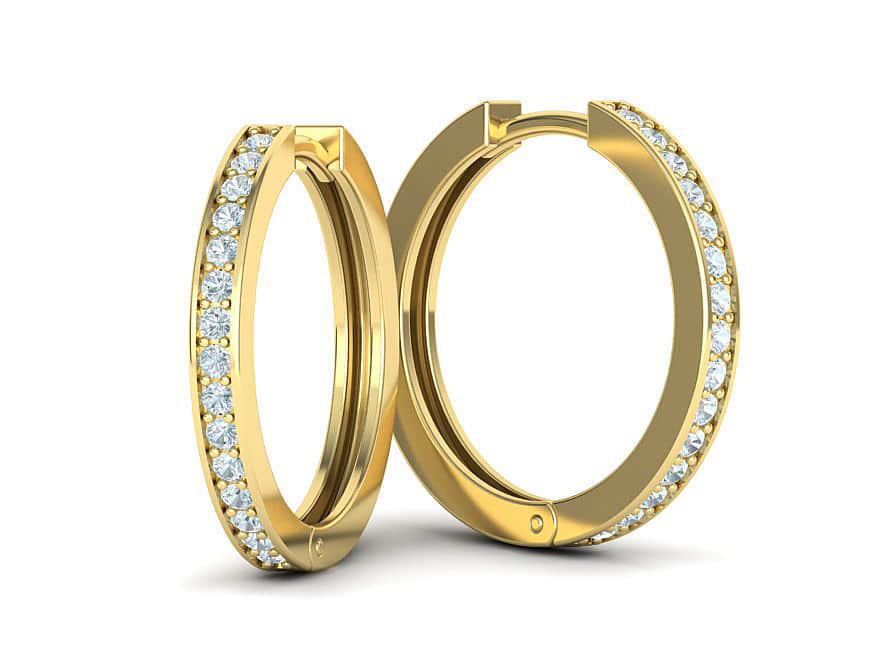 boucles-d-oreilles-creoles-diamant-or-jaune-serti-grain-petit-modele