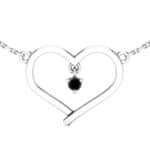 Collier-coeur-diamant-noir-or-blanc
