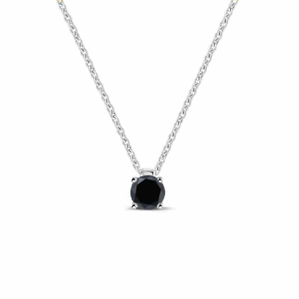 Pendentif solitaire diamant noir deals