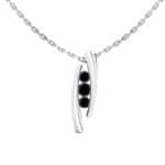 Pendentif-diamant-noir-trilogie-or-blanc