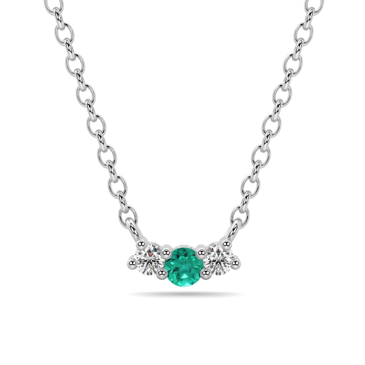 Collier élégant en argent avec un pendentif orné d'un centre en turquoise entouré de deux diamants brillants. Parfait pour ajouter une touche de couleur et de luxe à votre look, idéal pour les occasions spéciales. Bijou intemporel distinctif avec un design raffiné et moderne.
