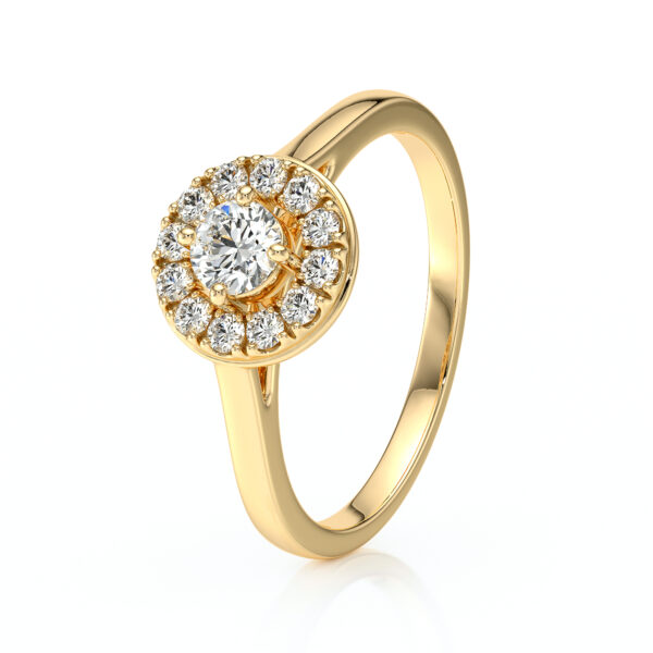 Bague entourage diamant Pour la Vie - 2