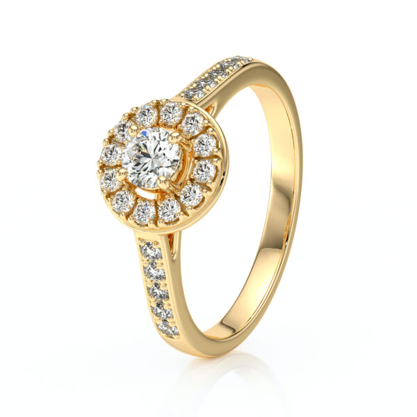 Bague entourage diamant Pour la Vie - 4