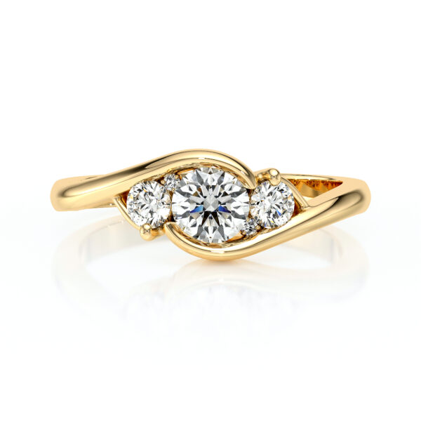 Bague trilogie diamant Premier Pas - 1