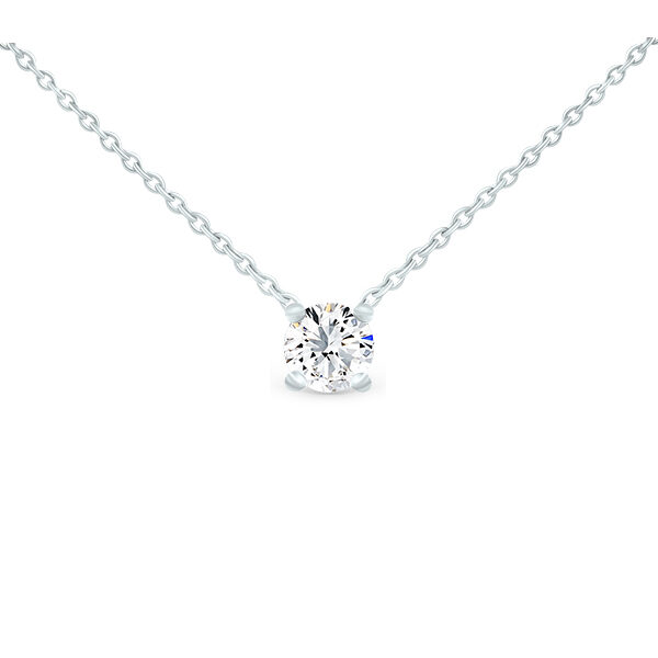 Pendentif solitaire diamant 4 griffes