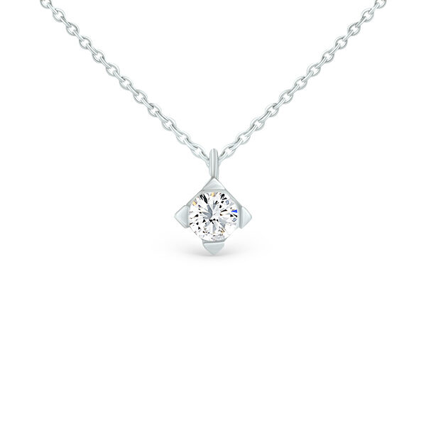 Pendentif solitaire diamant