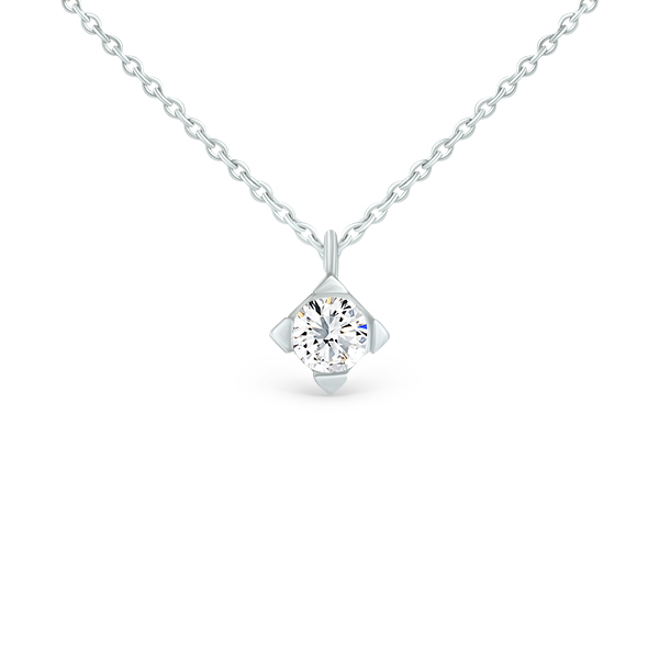 Pendentif solitaire diamant