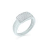 Bague diamant pavage or 18 carats