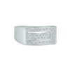 Bague pavage diamant or blanc