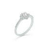 Bague entourage diamant