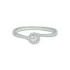 Bague entourage diamant