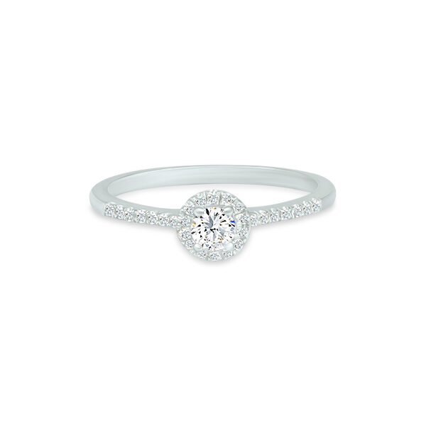 Solitaire accompagné diamant