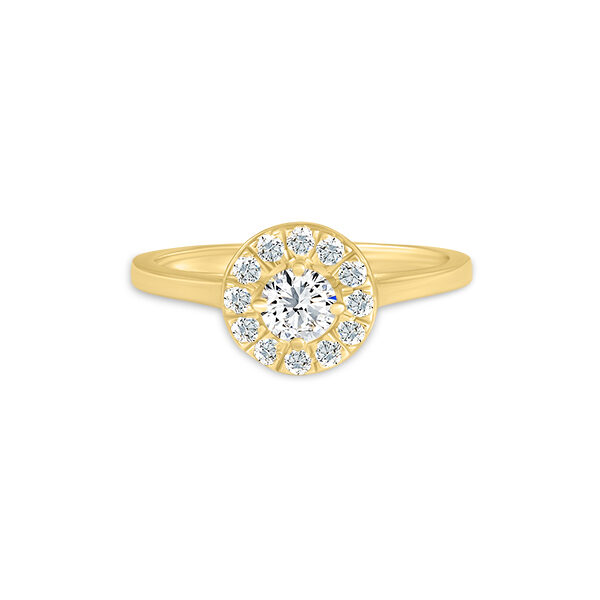 Solitaire accompagné diamant