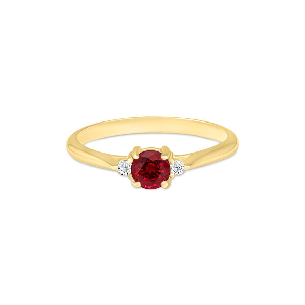 Bague trilogie rubis