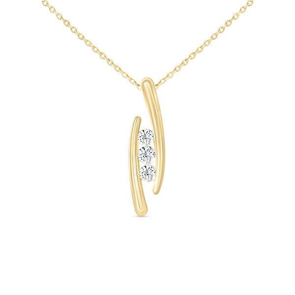 Collier trilogie diamant