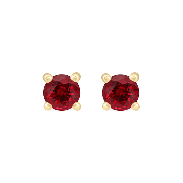 Boucles d'oreilles rubis