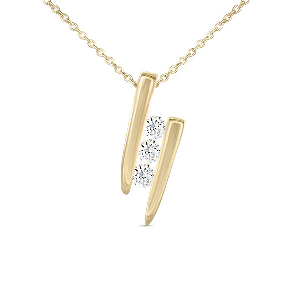 Collier trilogie diamant