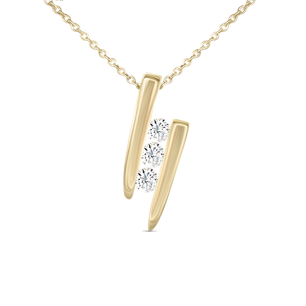 Collier trilogie diamant