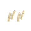 Boucles d'oreilles trilogie diamant